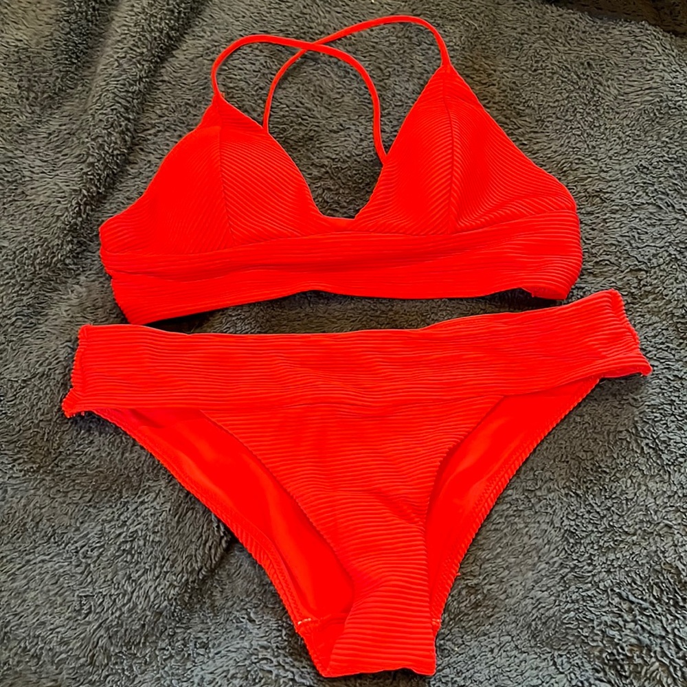 h&m red bikini
